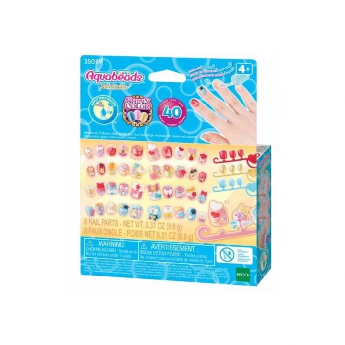 BFS   35059 AquaBeads Kalpler ve Kurdeleler - Yedek Tırnak Paketi +4 yaş