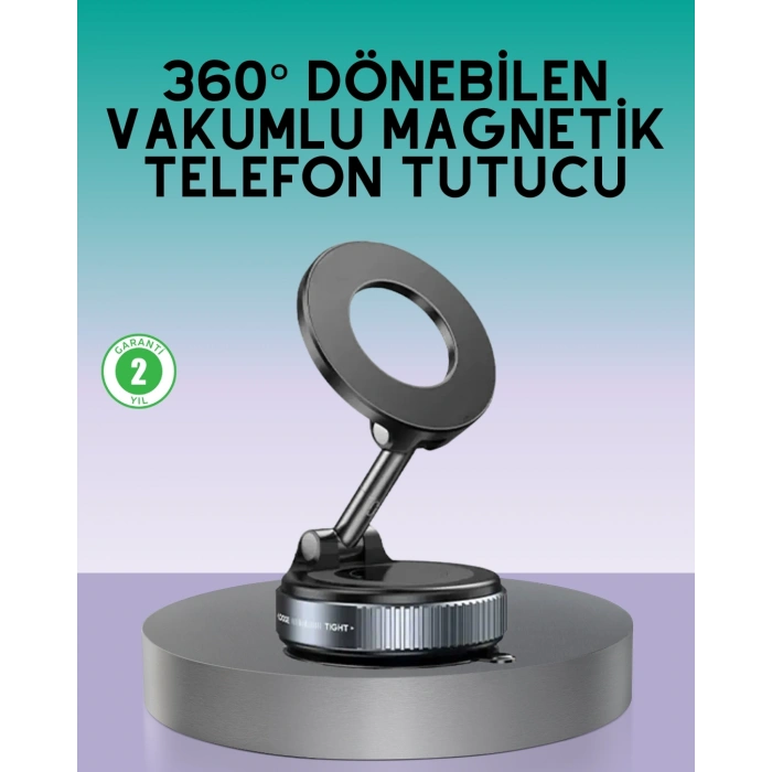 Mey İthalat® 360 Derece Ayarlanabilir Manyetik Araç Telefon Standı