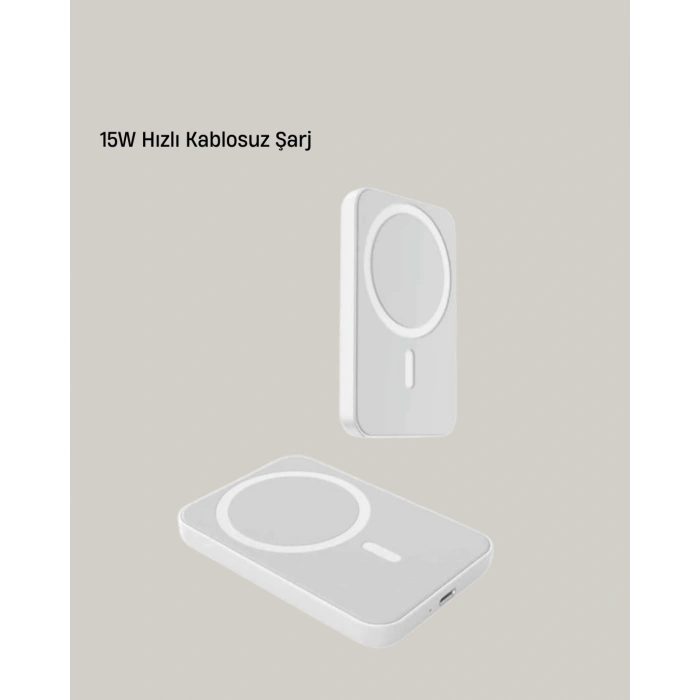 BFS 360° Döner Başlıklı MagSafe Araç Telefon Tutucu 15W Güvenli Kablosuz Şarj