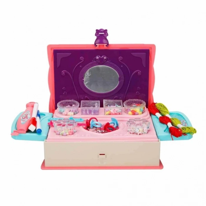 BFS  3662  Pretty Pinky 3ü 1 Arada Boncuk Yapım Seti -Sunman