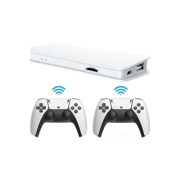 BFS 3D Çift Oyun Kollu 4K HD Ekran Nostaljik 20.000 Oyunlu Beyaz Game Box