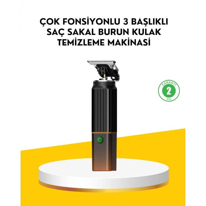 BFS 3’ü 1 Arada Şarjlı Erkek Bakım Seti – Saç, Sakal ve Burun Tüyü Kesme Makinesi