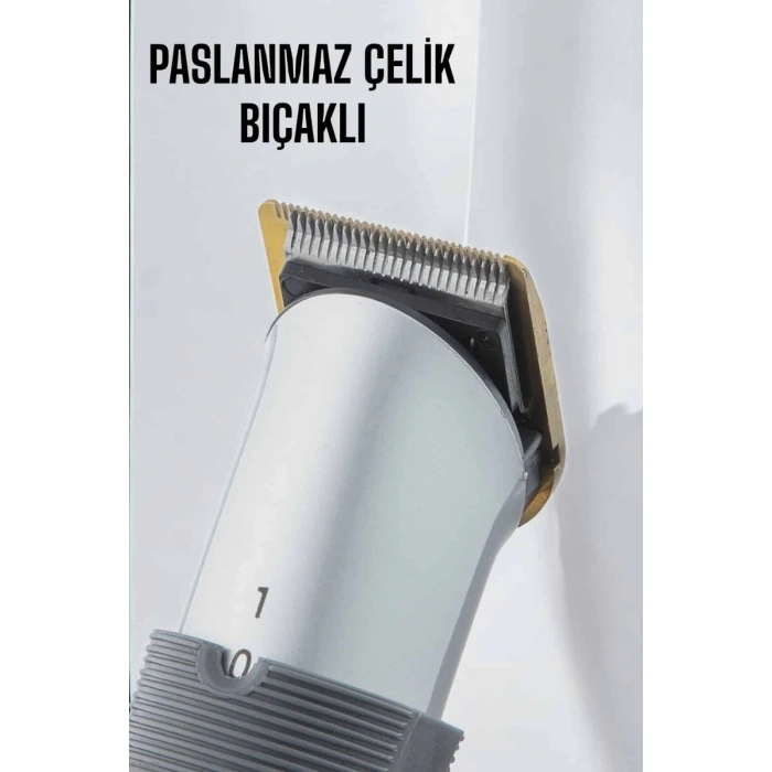 BFS 4 Taraklı Profesyonel Şarjlı Saç ve Sakal Kesme Tıraş Makinesi Seti