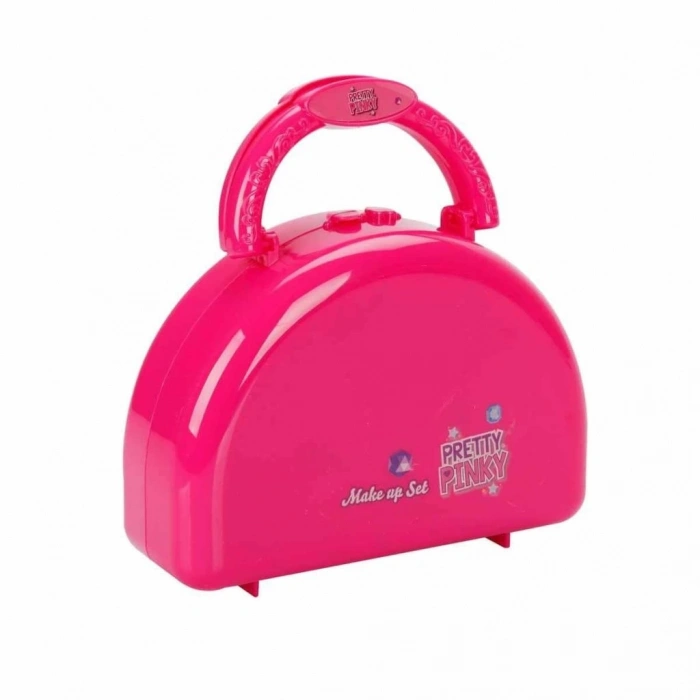 BFS  4278 Pretty Pinky 3 Katlı Pembe Çantalı Makyaj Seti -Sunman