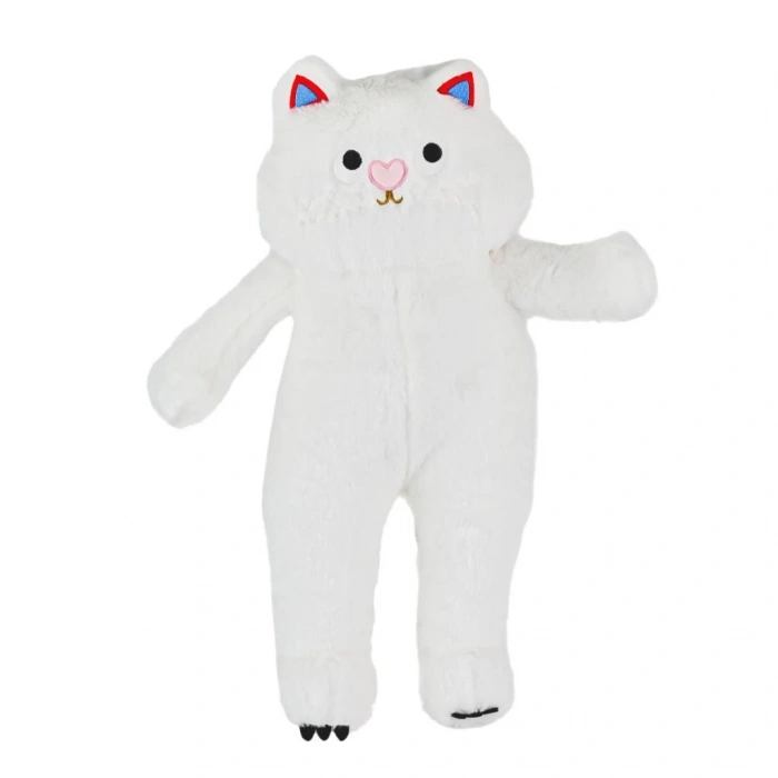 BFS   4806 Peluş Uzun Kedi 55 cm Beyaz -My Friend Toys