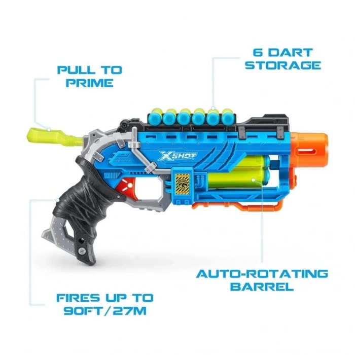 BFS   4860 X Shot Sünger Atan Dino Attack Striker Silah -Sunman
