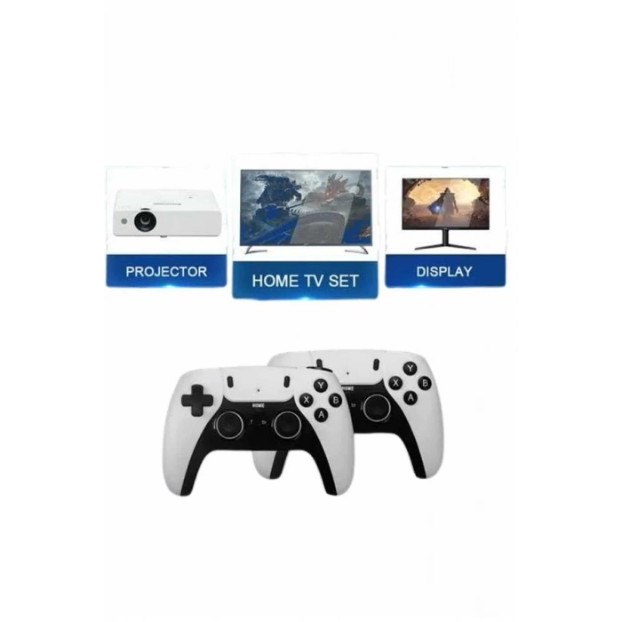 BFS 4k Kablosuz Çift Kol Retro Oyunlar 20000 Oyunlu Atari