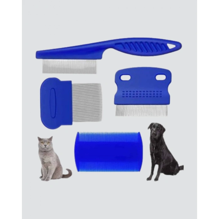 BFS 4’lü Kedi Köpek Tüy Temizleme Seti – Paslanmaz Çelik,Ergonomik ve Uzun Ömürlü