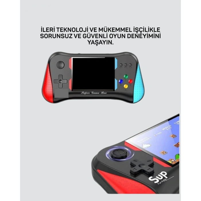 BFS 500 Oyunlu 3,5” Elde Taşınabilir Mini Oyun Konsolu – Şarjlı, TV Bağlantılı