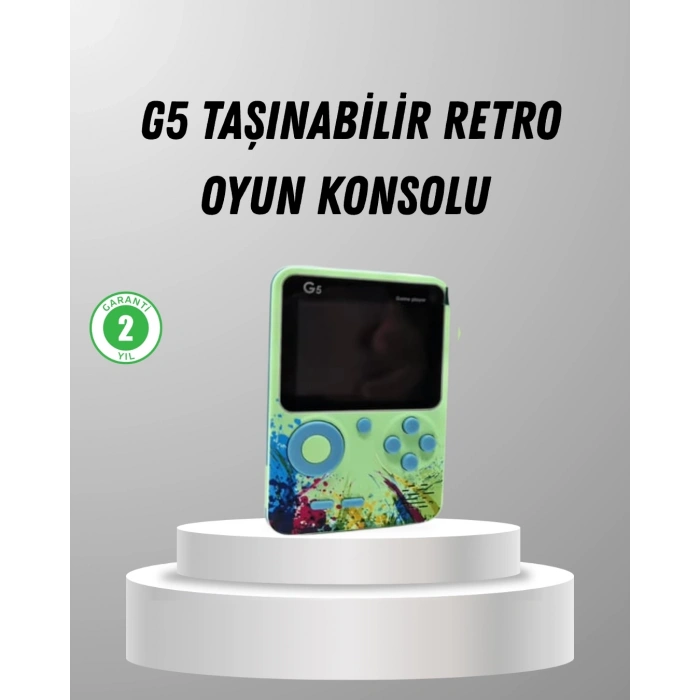 BFS 500 Oyunlu G5 Retro Mini Oyun Konsolu 3 İnç Ekran ve AV TV Desteği