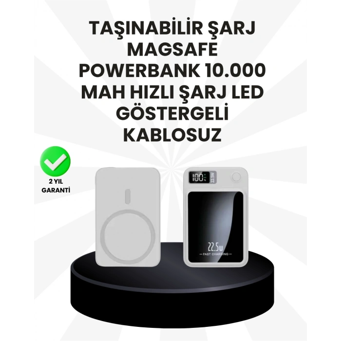BFS 5000mAh / 10000mAh Kapasiteli Manyetik USB-C ve Kablosuz Powerbank