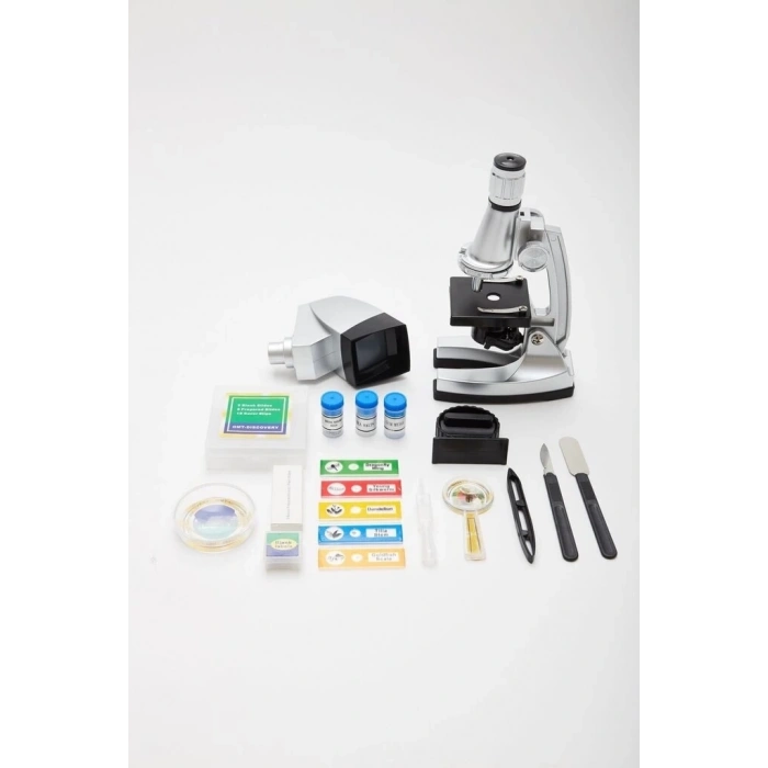 BFS 50x100x200x400x6001200x  Çocuklariçin Eğitici  Projektörlü Mikroskop Seti