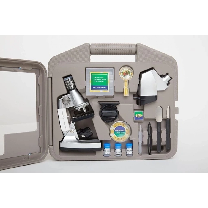 BFS 50x100x200x400x6001200x  Çocuklariçin Eğitici  Projektörlü Mikroskop Seti