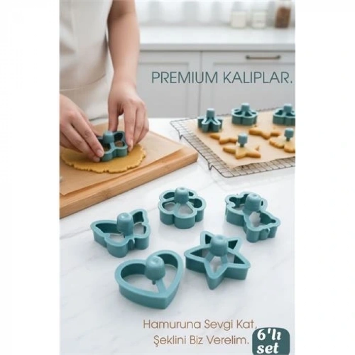 BFS 6lı Tasarım Kurabiye Kalıbı Seti