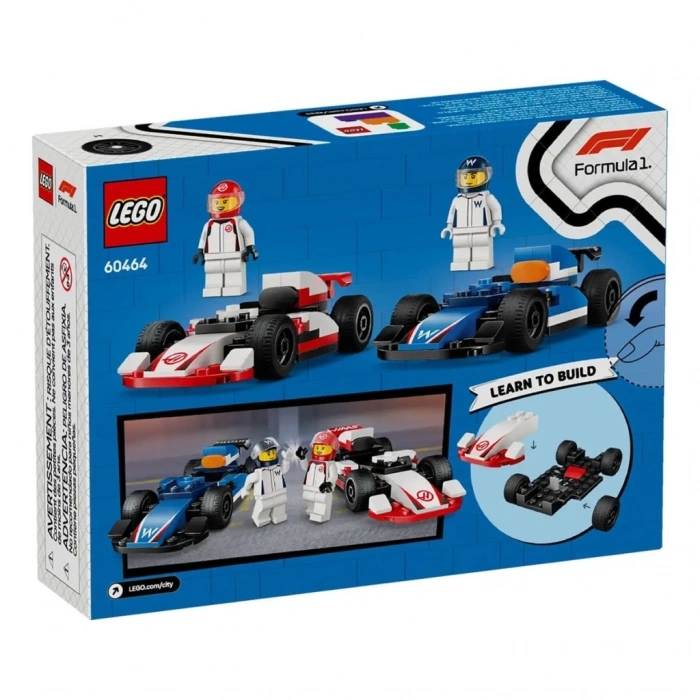 BFS   60464 Lego City F1 Williams Racing ve Haas F1 Yarış Arabaları 92 parça +4 yaş