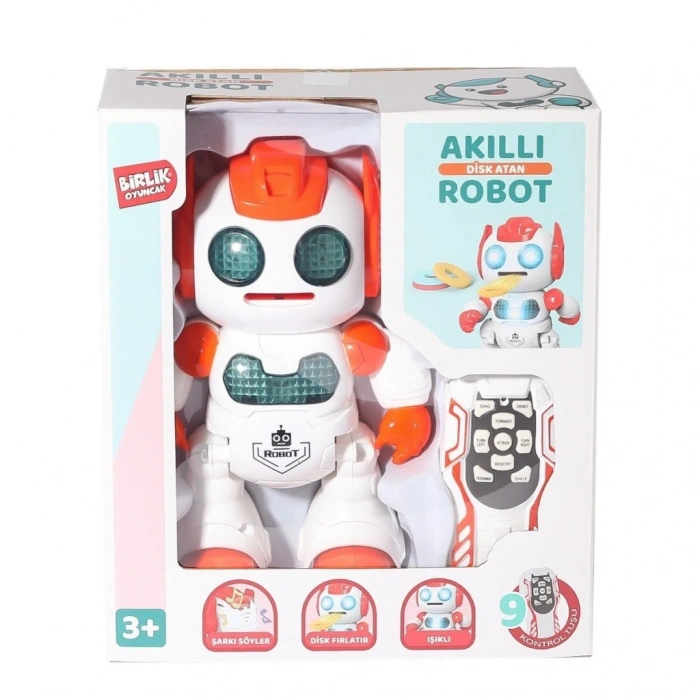 BFS  606-30 Kumandalı Programlanabilir Disk Atan Akıllı Robot -Birliktoys