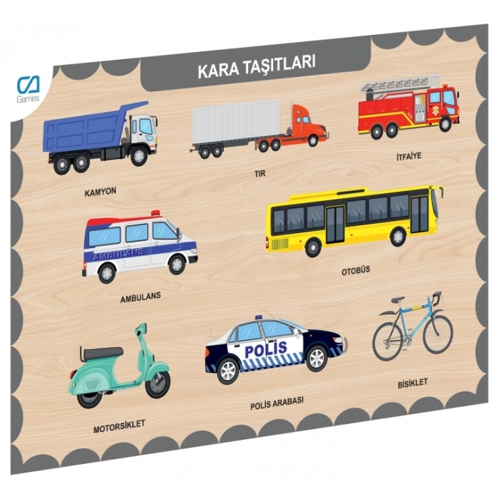 BFS  675 CAAHS-3200 CA GAMES AHŞAP KARA TAŞITLARI BUL-TAK