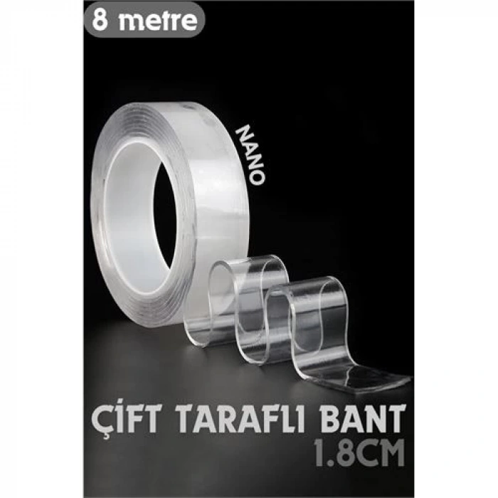 BFS  8 Metre Çift Taraflı Yapıştırıcı Bant Çivisiz Montaj