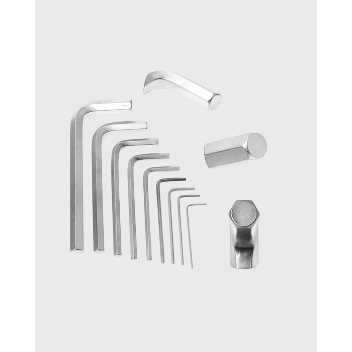 BFS 9 Parça Alyan Anahtar Seti Isıl İşlem Görmüş Dayanıklı Çelik