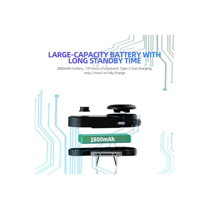 BFS A30 Motosiklet Kask Kulaklık Intercom Işıklı 2 Eşleşme Özellikli