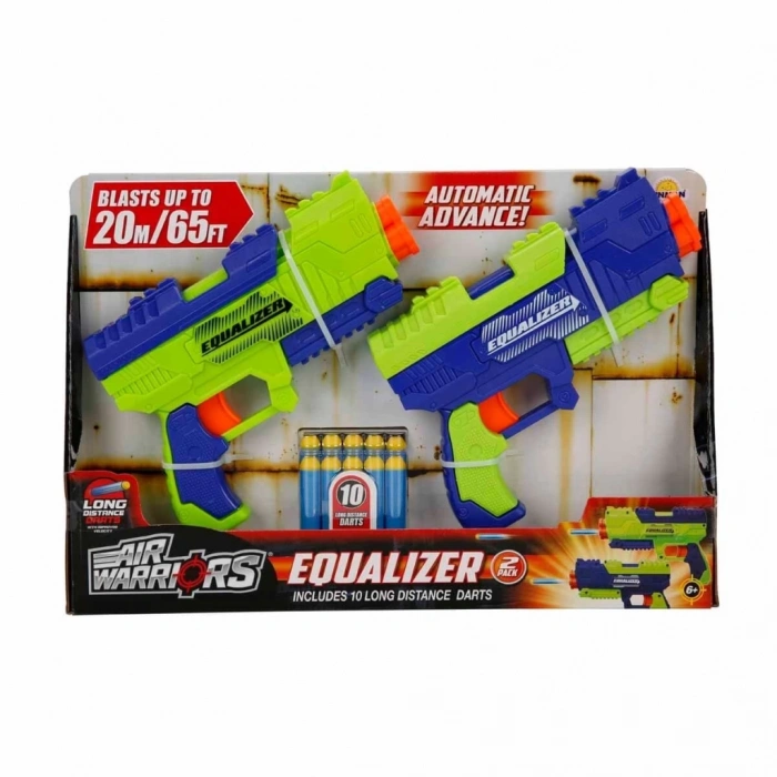 BFS   Air Warriors Equalizer 10 Mermili 2’li Sünger Dart Atan Silah 21 cm