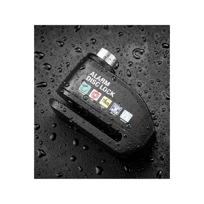 BFS Alarmlı Disk Kilidi Motorsiklet Scooter Bisiklet Sesli Alarm 110 Desibel Yüksek Ses