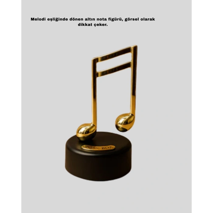 BFS Altın Nota Temalı Müzik Kutusu  Müzikli Hediyelik