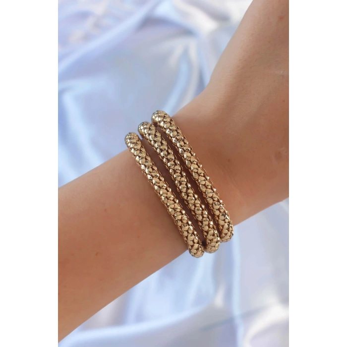 BFS Altın Renk Çoklu Kadın Bileklik