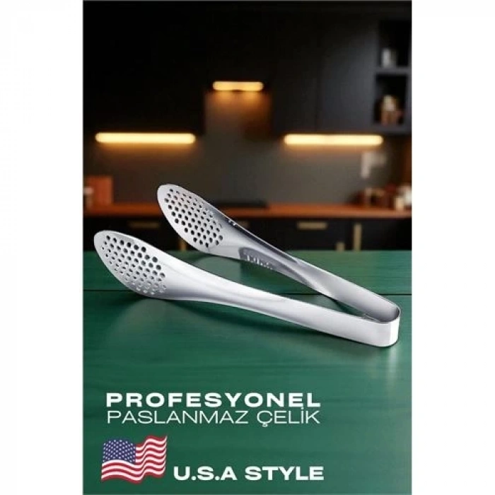 BFS  Amerikan Tip Mutfak Maşası 304 Paslanmaz Çelik Makarna Pasta Salata Çok Amaçlı Maşa