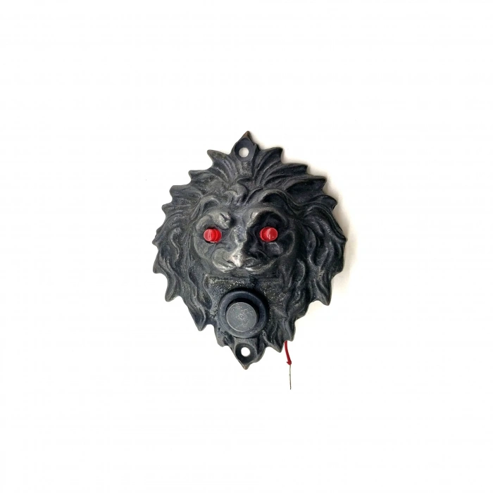 BFS Antika Tarz Dekoratif Pirinç  Kapı Zili - 100x78 Mm, Oksit, Led Işıklı