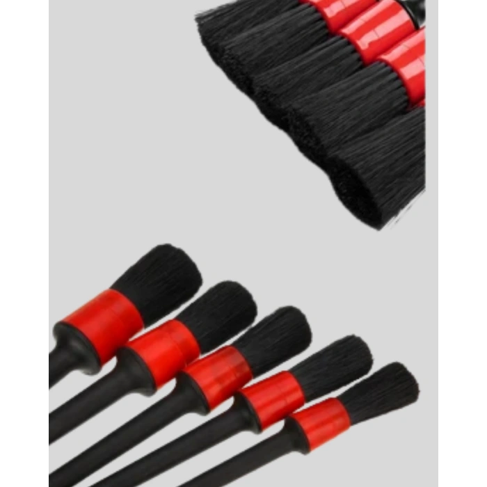 BFS Araç Detay Temizlik Fırçası 5’li Set Çizmeyen Kıl Çok Yönlü Kullanım