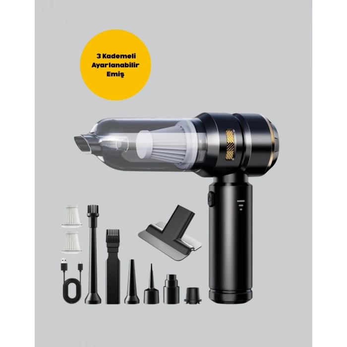 BFS Araç İçi Derinlemesine Temizlik İçin Kompakt ve Ergonomik El Süpürgesi