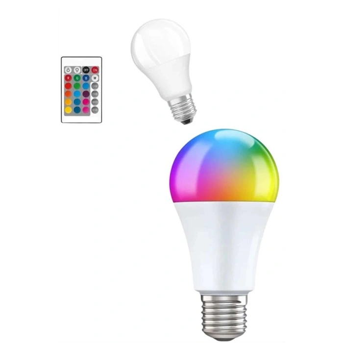 BFS Ayarlanabilir Parlaklık RGB Led Ampul Beyaz Lamba Ve Renkli Ampul