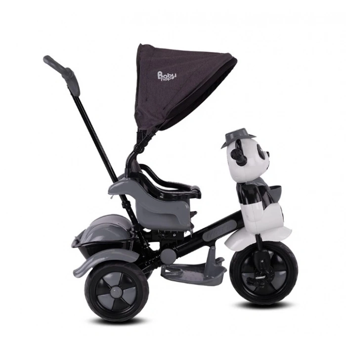 BFS   Babyhope 127A Little Panda 3 Tekerli Kontrollü Bisiklet (Pedli) Gri