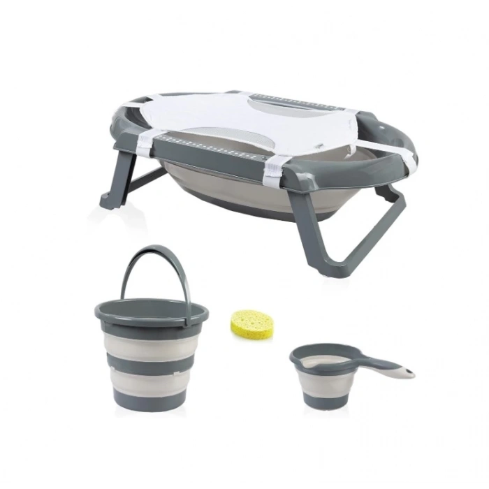 BFS  BabyJem Katlanır Banyo 5Li Küvet Seti 596 Antrasit