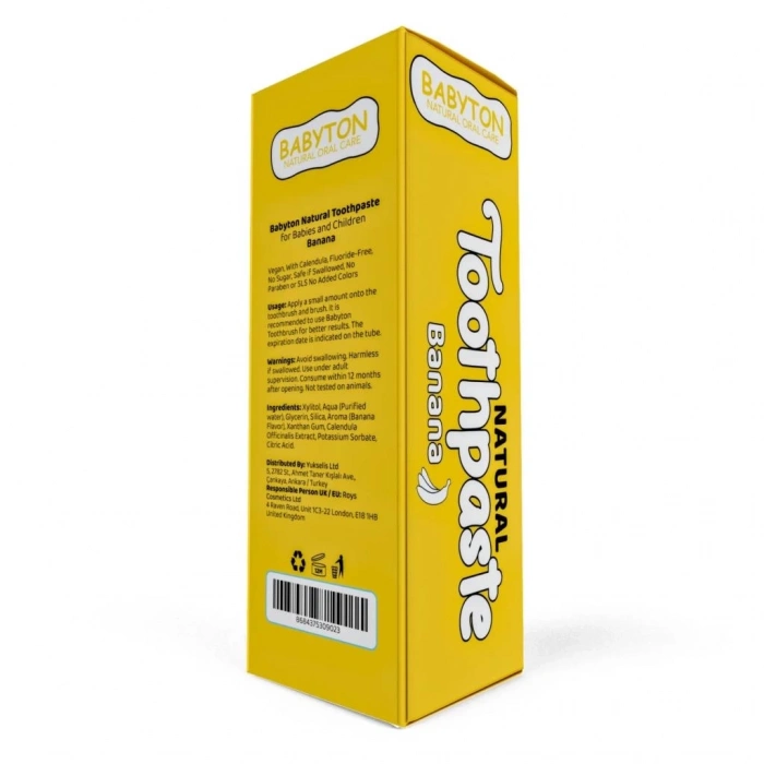 BFS   Babyton Organik Doğal Muz Aromalı Diş Macunu 50 Gr