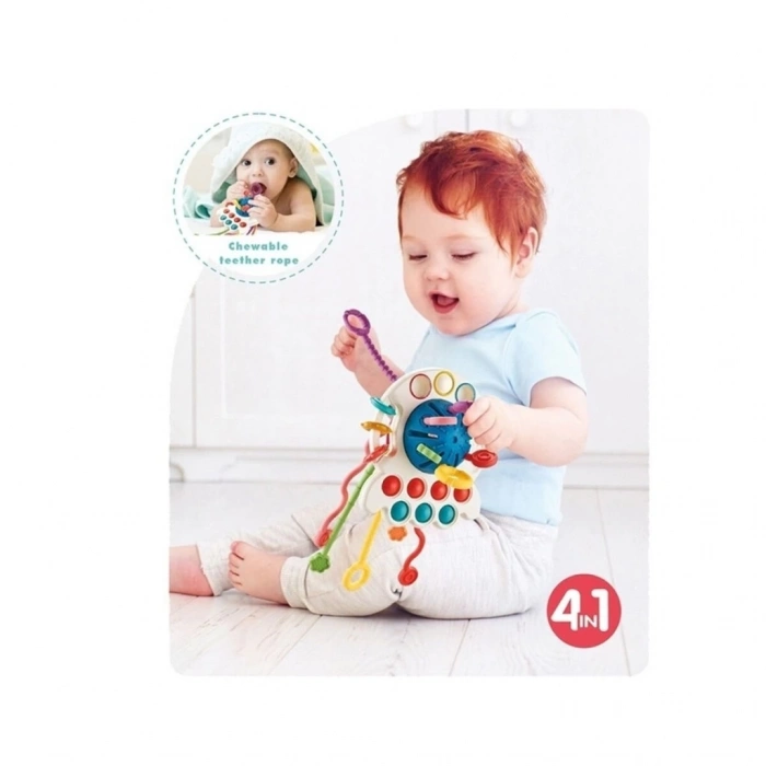 BFS  BIB68859-Vardem Duyusal Montessori Oyuncaklar  Toplu-Çekme İpli