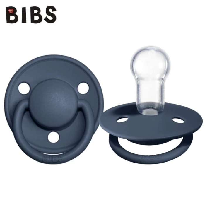 BFS  Bibs De Lux Silikon Emzik 0-36 Ay Steel Blue