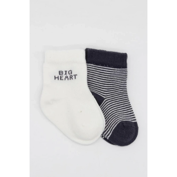 Mey İthalat®   2Li Big Heart Penye Soket Çorap 10117 Antrasit