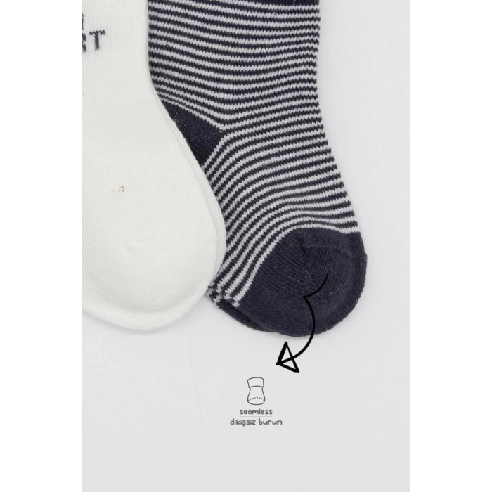 Mey İthalat®   2Li Big Heart Penye Soket Çorap 10117 Antrasit