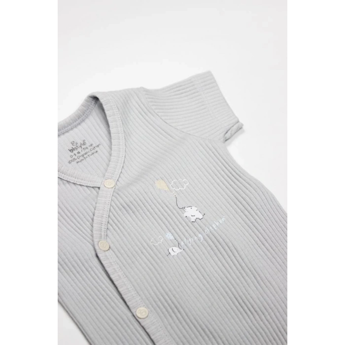 BFS  Bistyle Flying Elephant 2li Yarım Kol Badi 17117 Ekru Gri