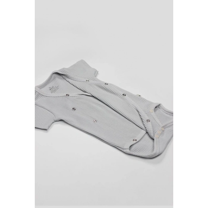 BFS  Bistyle Flying Elephant 2li Yarım Kol Badi 17117 Ekru Gri