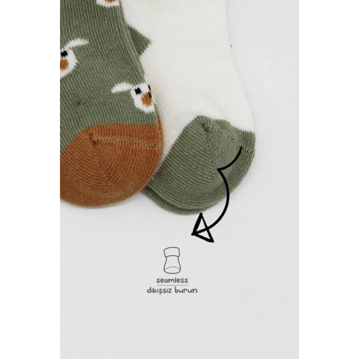 BFS   Bistyle Love Dog Penye Soket Çorap 2Li BS10118 Nil