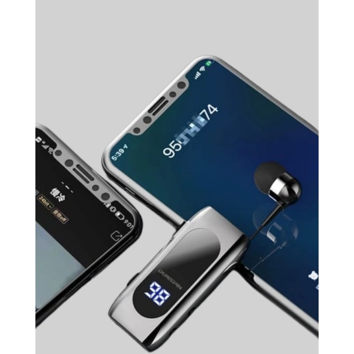 BFS Bluetooth 5.2 Klipsli Kablosuz Kulaklık – Dijital Ekran & Titreşimli Uyarı