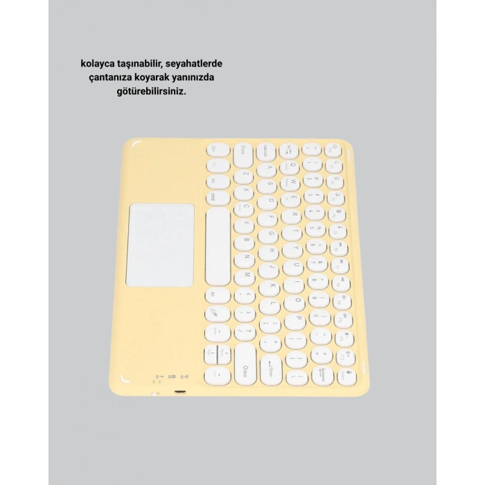 BFS Bluetooth Klavye – Kablosuz, Sessiz Tuşlu, Android iOS Windows Uyumlu, Kompakt Taşınabilir Tasarım