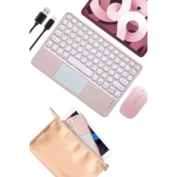 BFS Bluetooth Touchpad Klavye Ultra İnce Taşınabilir Q Klavye