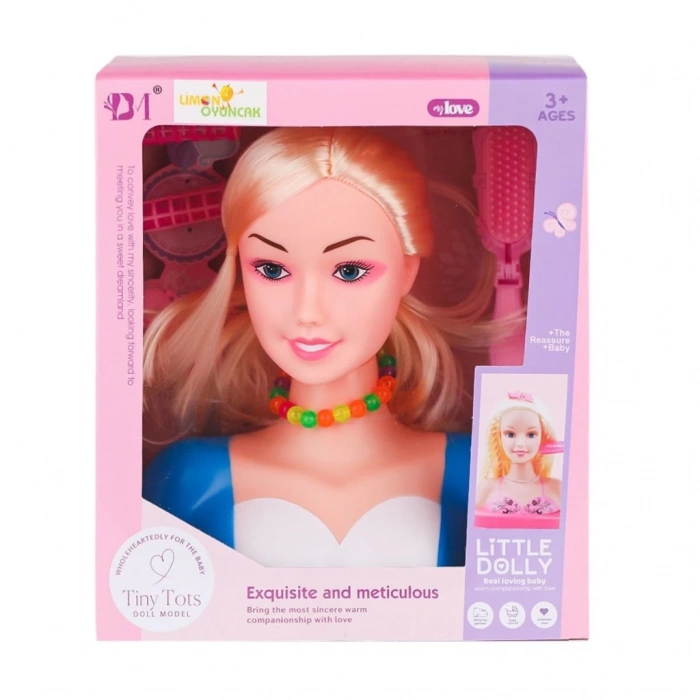 BFS  BM3319-1B Little Dolly Model Bebek Yüzü - Limon Oyuncak