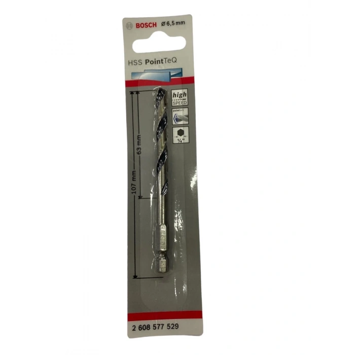 Mey İthalat® Bosch Pointteq Altıgen Şaftlı Hss Matkap Ucu 6,5 mm