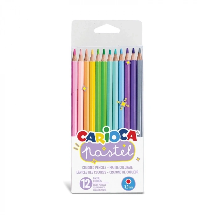 BFS   Carioca Pastel Renk Kuru Boya Kalemi 12Li