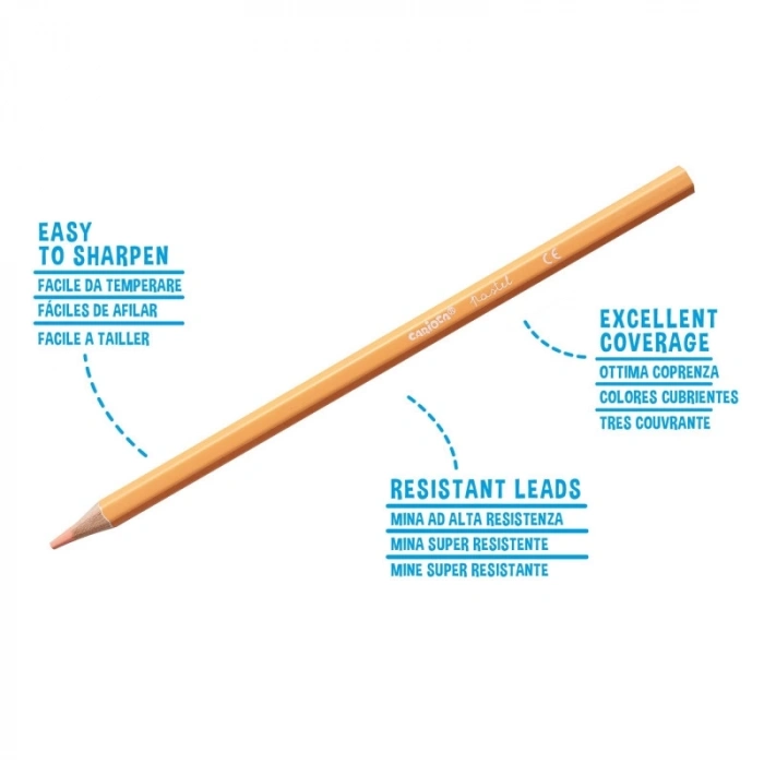 BFS   Carioca Pastel Renk Kuru Boya Kalemi 12Li